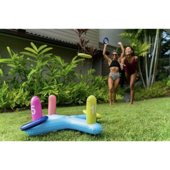 PoolCandy Inflatable Ring Toss 7.7" Length x 1.75" Width x 10.2" Height $34 - Picture 4 of 7